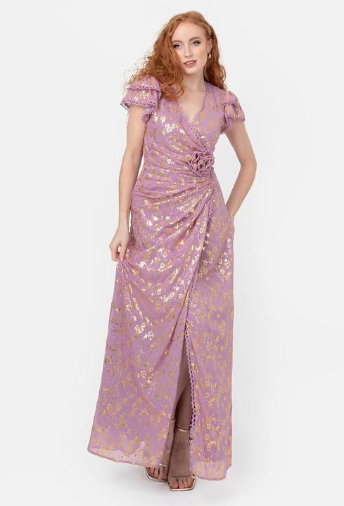 Image du produit Herba Abito Maxi con Scollo a V e Maniche Corte (38)