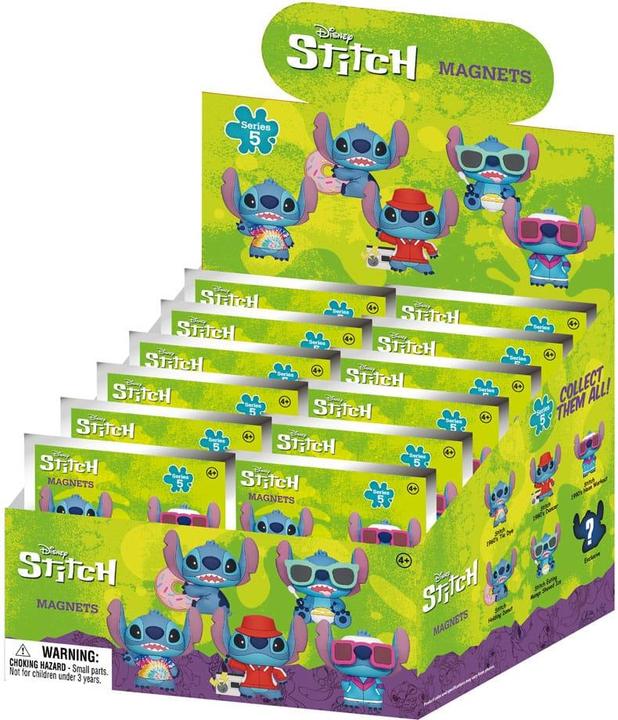 Produktbild Monogram Int. Lilo & Stitch Blind Pack présentoir aimants 3D Stitch Series 5 (12) (12x)
