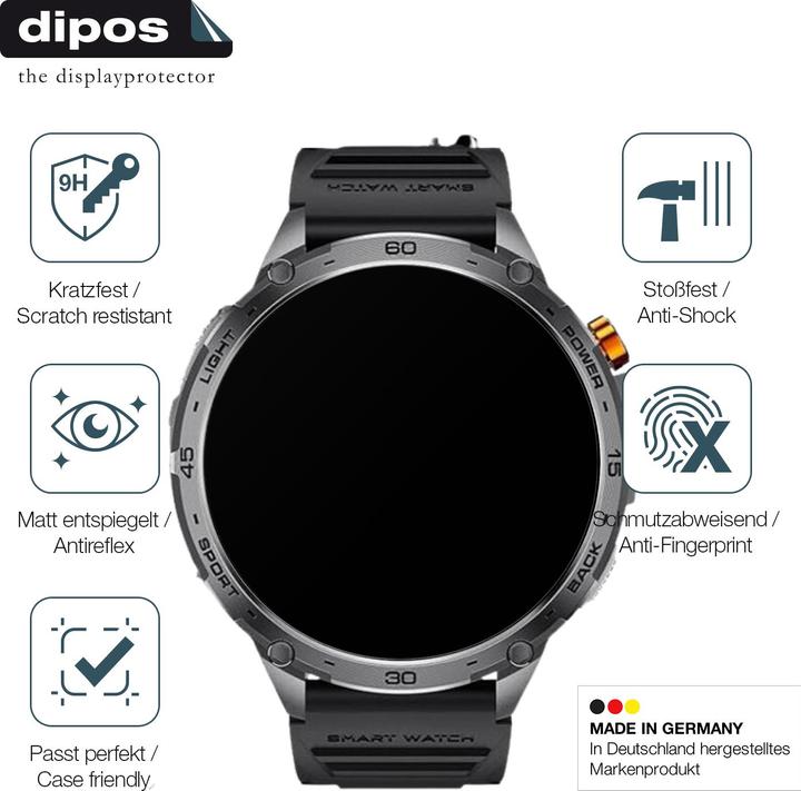 Actual product image Dipos Anti-Shock Screen Protector Matte