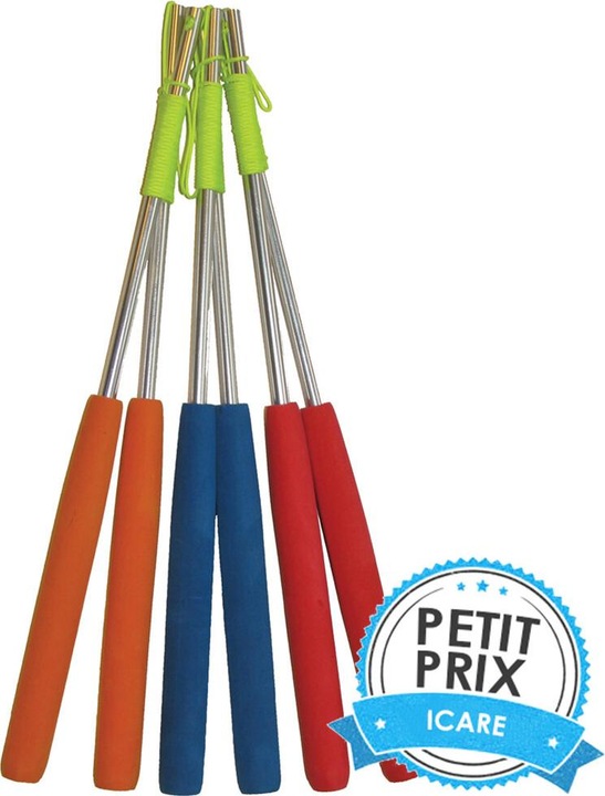 Actual product image Eureka Aluminium Diabolo Sticks-Orange