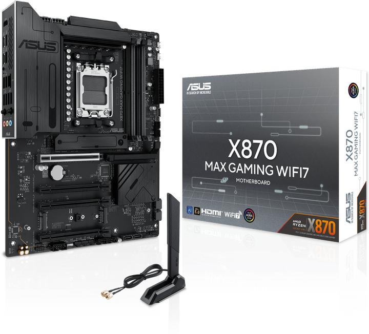 Produktbild ASUS X870 Max Gaming WIFI7 (AM5, AMD X870, ATX)