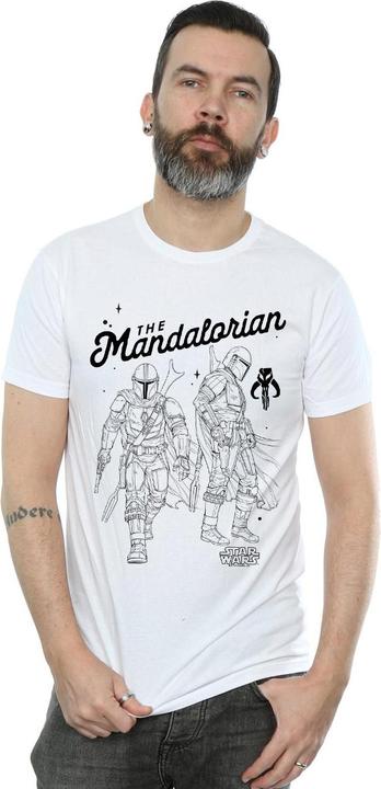 Immagine prodotto Star Wars The Mandalorian Hunter Profile Maglietta Uomo (4XL)