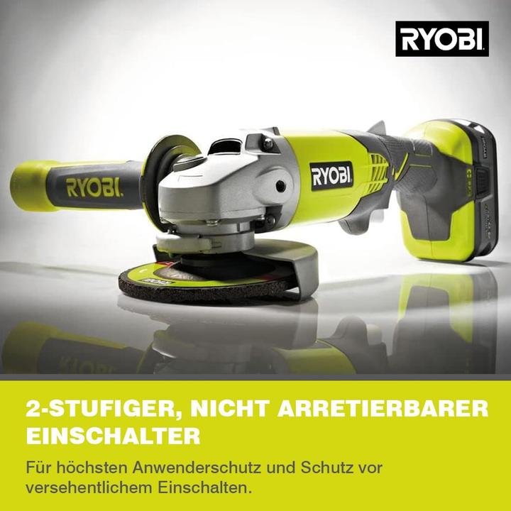 Actual product image Ryobi Šlifuoklis R18AG-140S (115 mm)