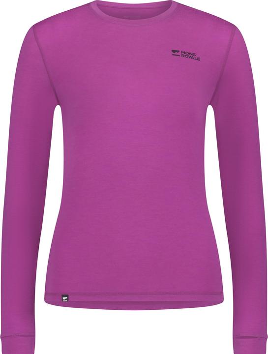 Actual product image Mons Royale Women's Cascade Merino Base Layer L/S (S)