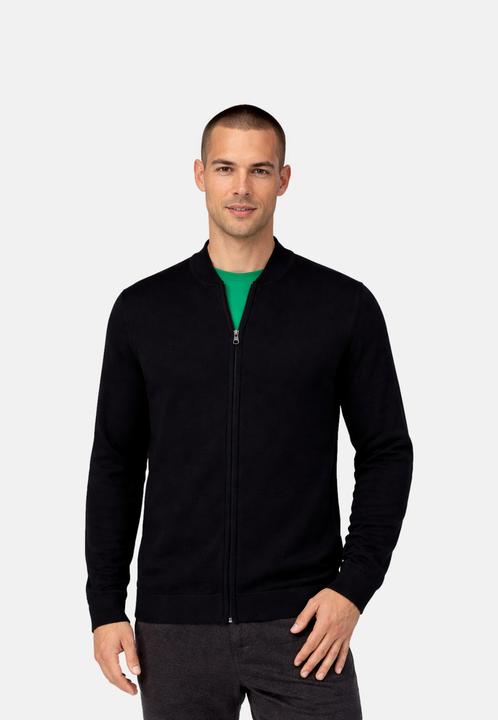 Produktbild Ragman Strickjacke Baseball Cardigan Reissverschluss (M)