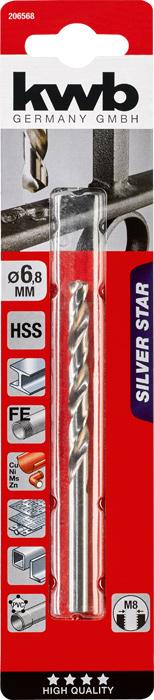 Actual product image kwb SILVER STAR HSS twist drill (6.8 mm)