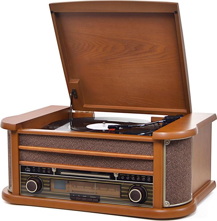 Image du produit Reflexion HIF2004BT Chaîne hi-fi rétro (Bluetooth, Platine, Lecteur de CD, 2x 40 W)