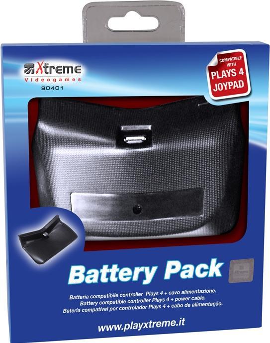 Xtreme 90401 Oplaadbaar pakket en voedingskabel voor PS 4-controller (PS4)