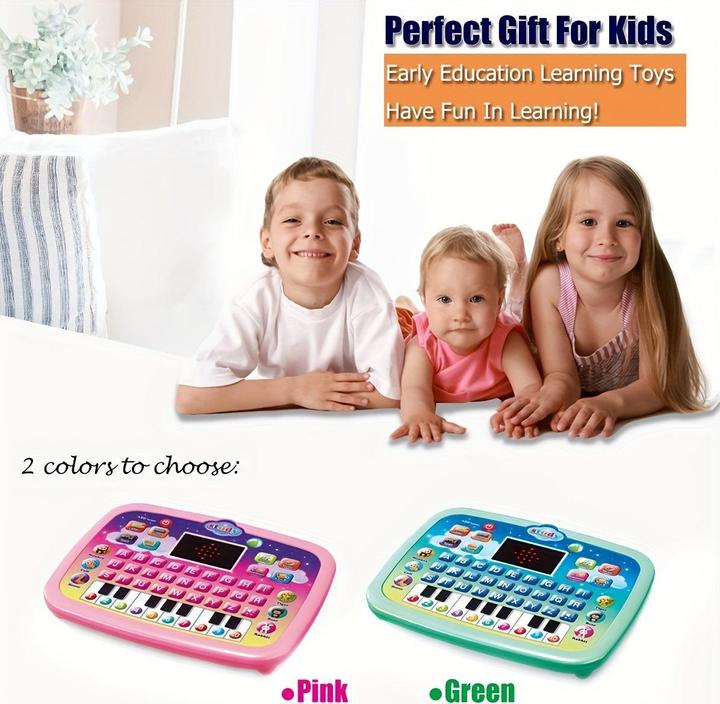 Actual product image Activity Board Children's tablet, toddler learning pad with LED screen, early development, interactive electronic