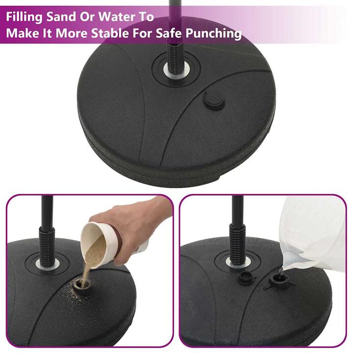 Produktbild VidaXL Punchingball mit Ständer Handschuhen Pumpe Boxball Boxsack Standboxsack