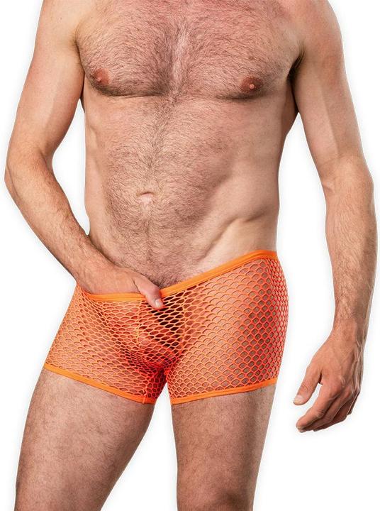 Amorable by Rimba Netzshorts – Orange (S, M)