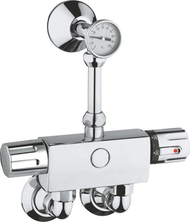 Produktbild Grohe Abgangsbogen 1/2Zoll, mit Thermometer chrom
