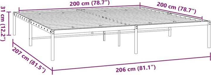 Image du produit vidaXL Bettgestell (200 x 200 cm)