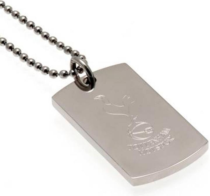 Produktbild Tottenham Hotspur FC Wappen Erkennungsmarke und Kette Edelstahl (100% synthetisches Material)