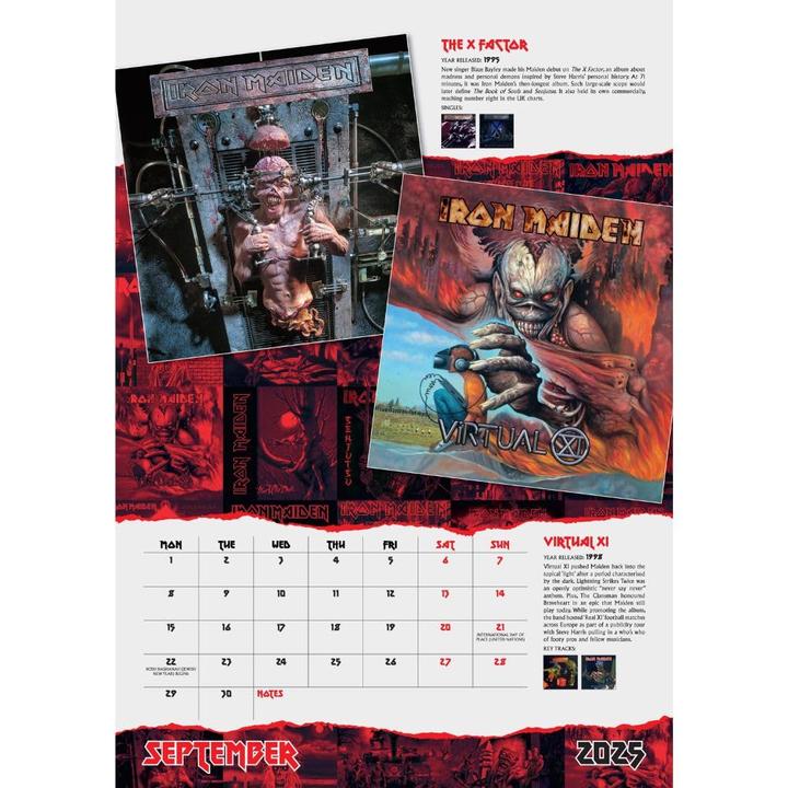Image du produit Iron Maiden - Calendrier mural (A3)