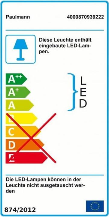 Energie-Label Paulmann Outdoor Plug & Shine Wall (875 lm, IP67)