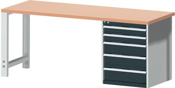 Actual product image Bott Workbench cubio W-2077-11-2.34 (200 cm, 75 cm)