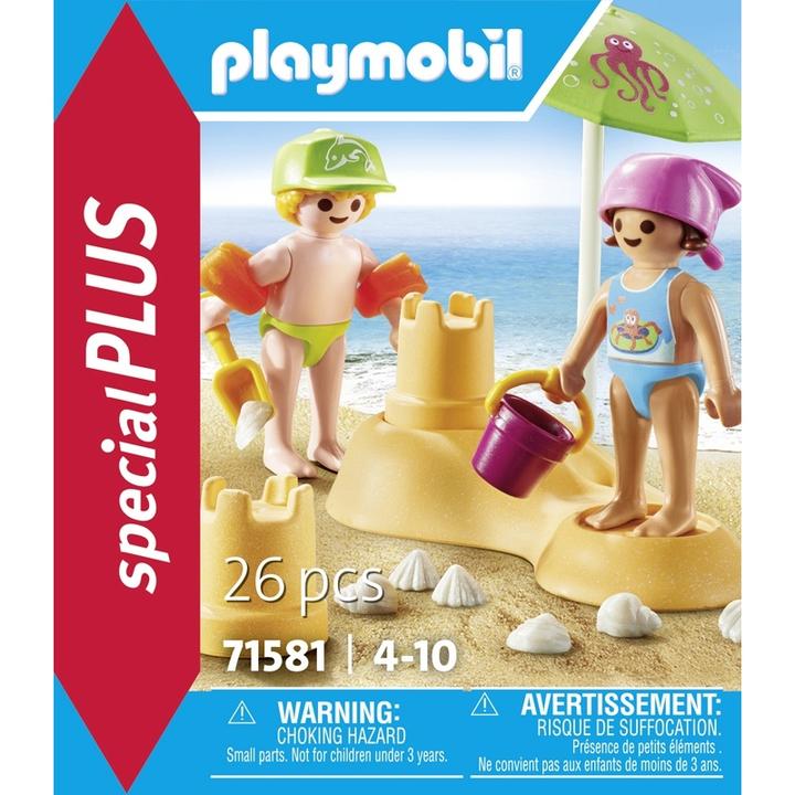 Immagine prodotto Playmobil Bambini con castello di sabbia (71581, Playmobil Special Plus)