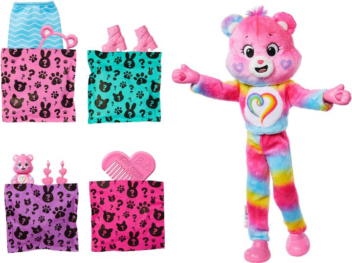Actual product image Barbie Licensed Cutie Reveal x Care Bears Series 2 - Togetherness Bear
