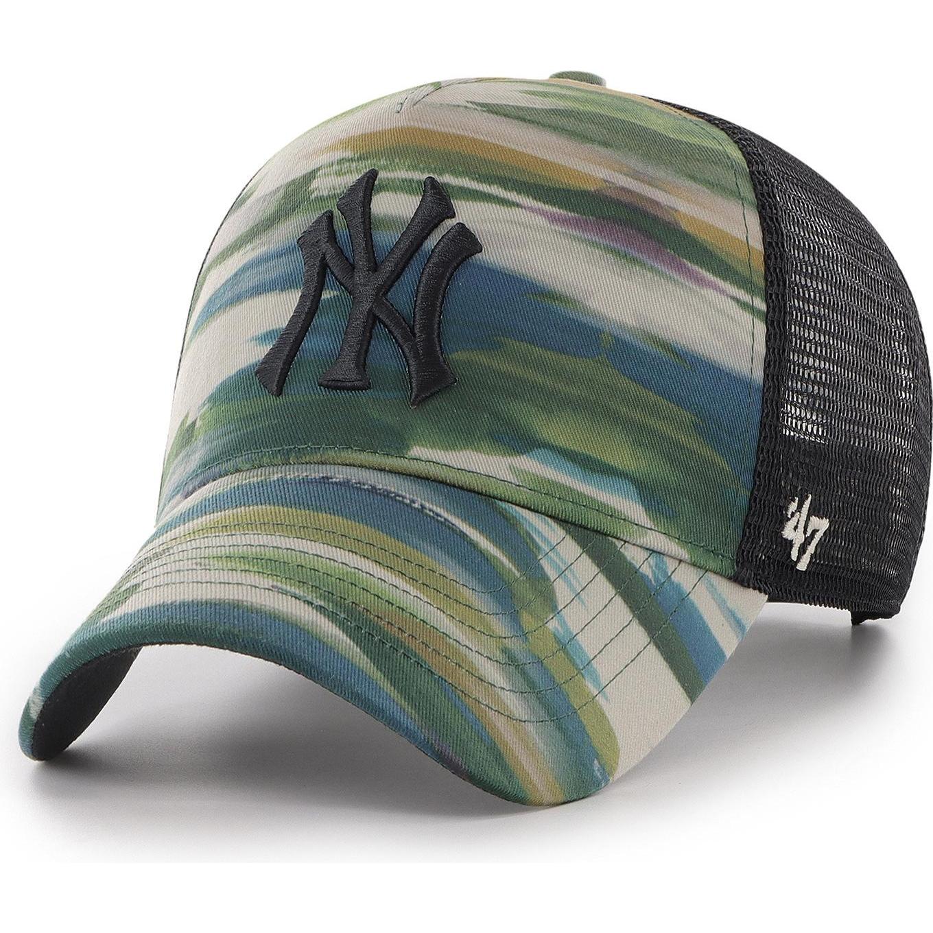 47 Brand, Herren, Cap, Trucker Fisherman New York Yankees, Schwarz, (One Size)