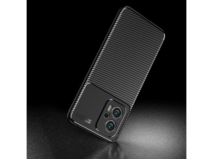 Actual product image Screenguard Xiaomi Poco X4 GT Hull Carbon Design TPU Case (Xiaomi Poco X4 GT)