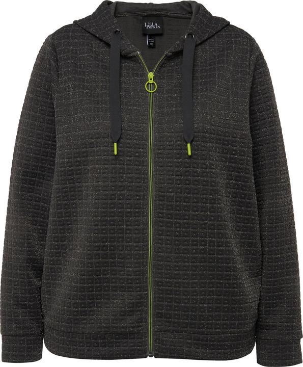 Produktbild Ulla Popken Kapuzenjacke, Metallic-Effekt, Struktur, Langarm (42, 44)