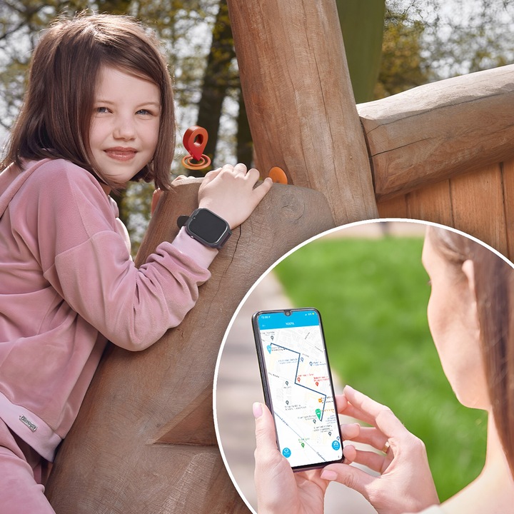 Immagine prodotto Forever Smartwatch GPS WiFi 4G Bambini KW-510 nero (4G)
