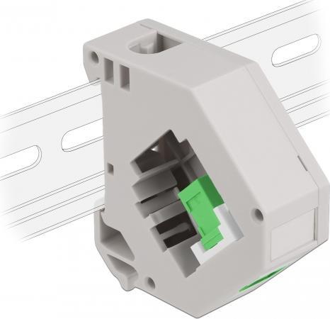 Immagine prodotto Delock Adattatore per guida top-hat con presa Keystone SC simplex a presa SC simplex verde