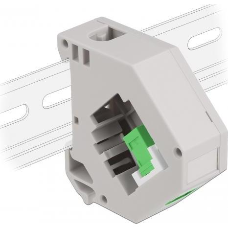 Delock Hutschienenadapter mit Keystone SC Simplex Buchse zu SC Simplex Buchse grün, Serverschrank Zubehör, Grau, Weiss, ...
