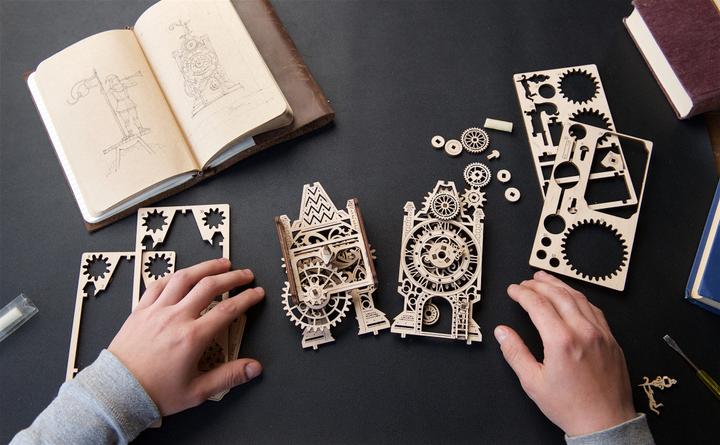 Actual product image Ugears Old clock tower