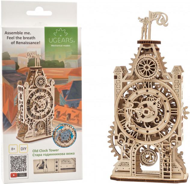 Actual product image Ugears Old clock tower