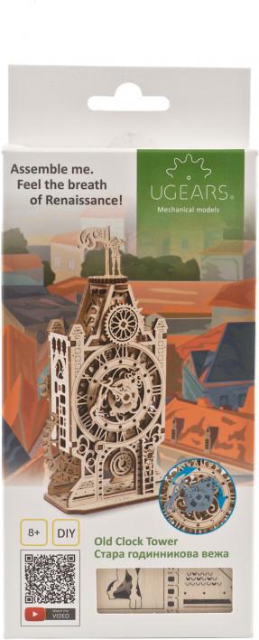 Actual product image Ugears Old clock tower