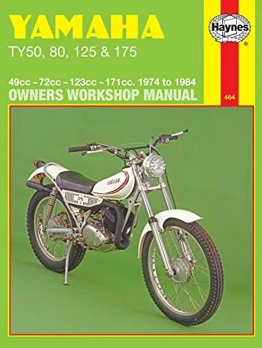 Image du produit Yamaha TY50, 80, 125 & 175 (74 - 84) Haynes Repair Manual (Anglais, Haynes Publishing, 1988)