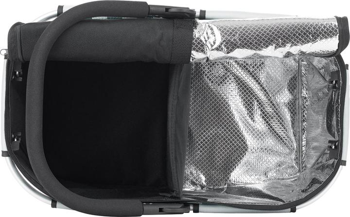 Productafbeelding Genius Winkelmand Falko Duo, zwart met bonte stippen stof zwart/bonte print