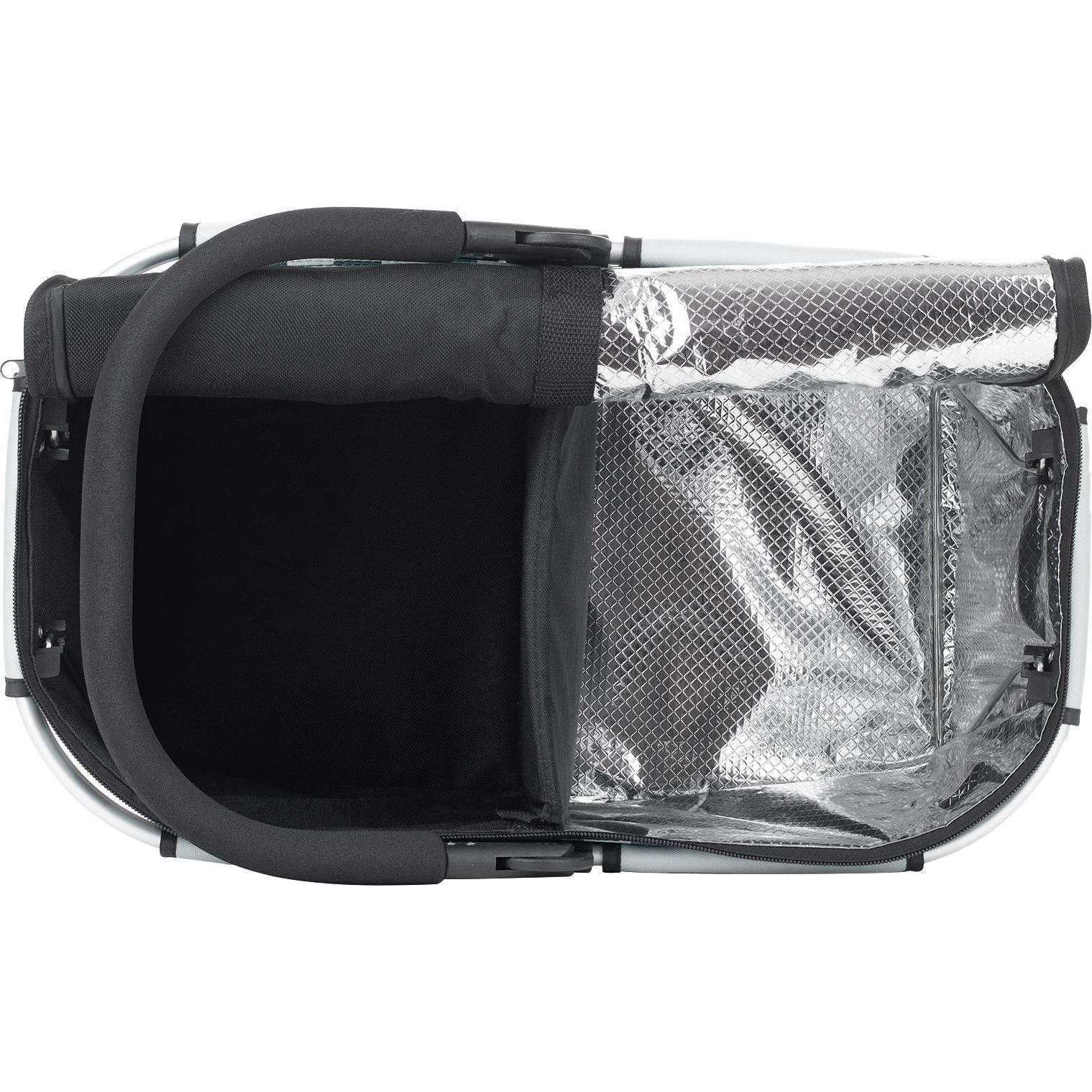 Thumbnail - Genius, Einkaufshilfe, Einkaufskorb Falko Duo, schwarz mit bunten Punkten Stoff schwarz/bunt bedruckt, Schwarz