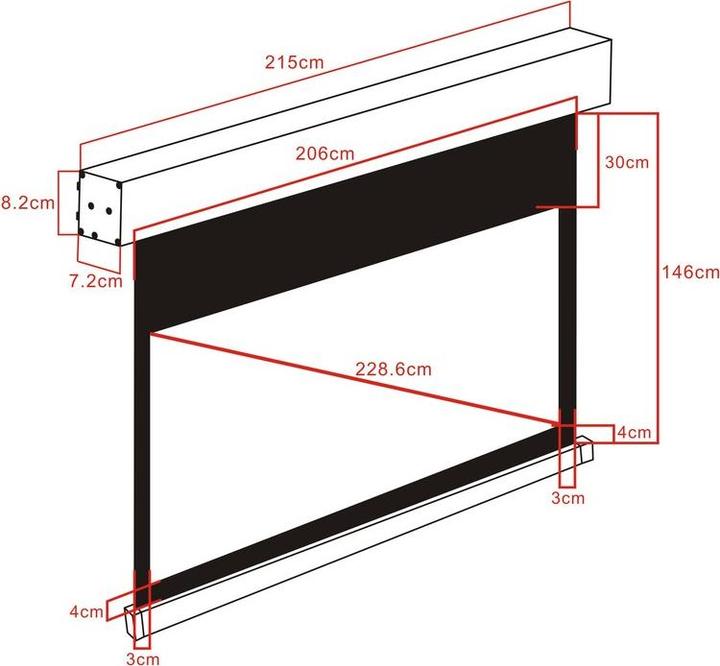 Produktbild Multibrackets M Motorized Projection Screen Deluxe (90", 16:9)