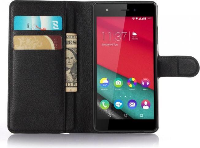 Produktbild Leder Cover mit Litchitextur (Wiko Pulp 4G)