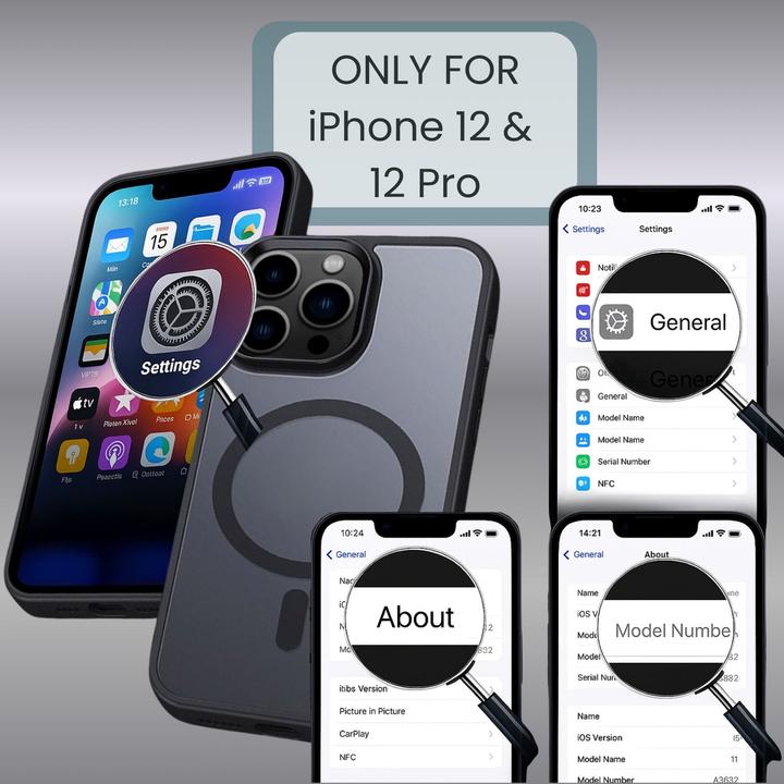 Actual product image Cadorabo Hybrid protective case (Apple iPhone 12, Apple iPhone 12 Pro)