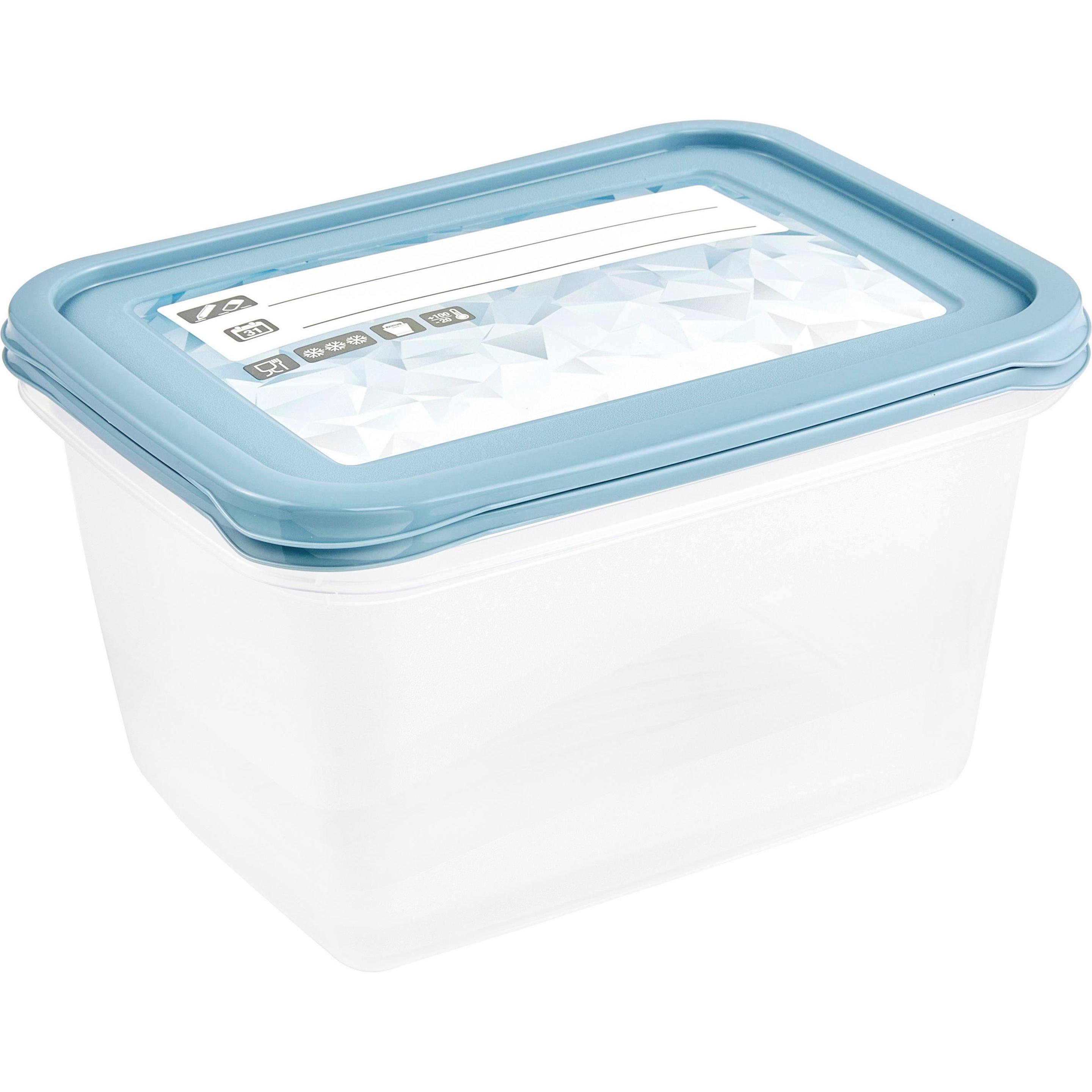 keeeper Set di barattoli da freezer Mia "Magic Ice", 2x 2,0 litri, Contenitori per alimenti, Blu