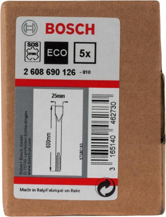 Produktbild Bosch Professional Zubehör PRO SDS max-4C Flachmeissel-Set, 25 x 600 mm (25 mm)
