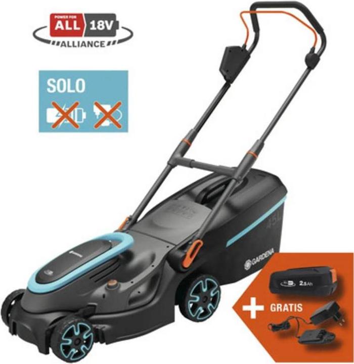 Productafbeelding Gardena Accu Grasmaaier PowerMax 37/36V P4A solo (Oplaadbare batterij)