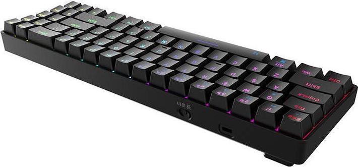 Actual product image Dareu Wireless mechanical keyboard EK871 Bluetooth + 2.4G RGB (black) (US, Wireless)