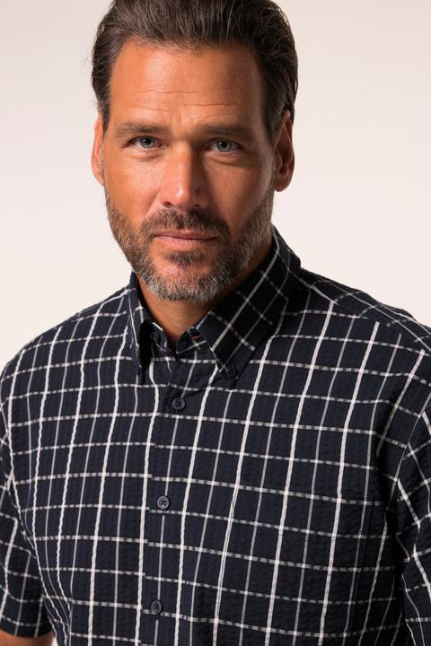 Immagine prodotto JP1880 JP 1880 Karohemd, Halbarm, Seersucker, Buttondown-Kragen, Modern Fit (3XL)