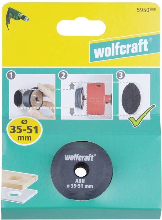 Productafbeelding wolfcraft wolfcraft 1 Aufbohrhilfe Ø35-51mm (35 mm)