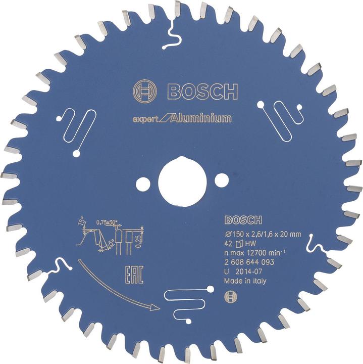 Actual product image Bosch Professional Zubehör Circular saw blade Expert for Aluminium, 150 x 20 x 2.6 mm, 42
