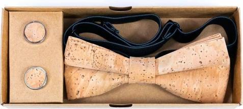 Produktbild MB Cork Kork Fliege und Manschettenknopf Set