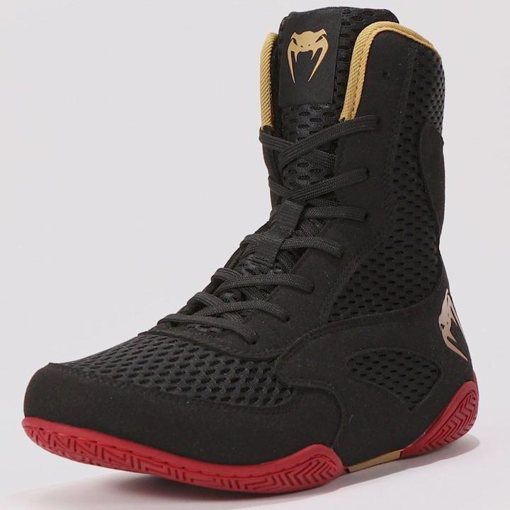 Actual product image Venum Boxing shoes Boxing boots / Contender / Black-Gold-Red / EU 45