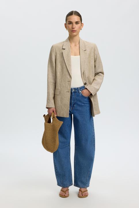 Produktbild Selected Mid Waist Barrel Fit Jeans (27)