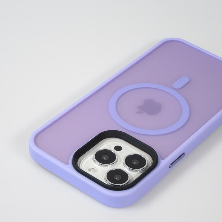 Image du produit PhoneLook Coque Jelly cover glass semi-transparente MagSafe Light purple (Apple iPhone 13 Pro)