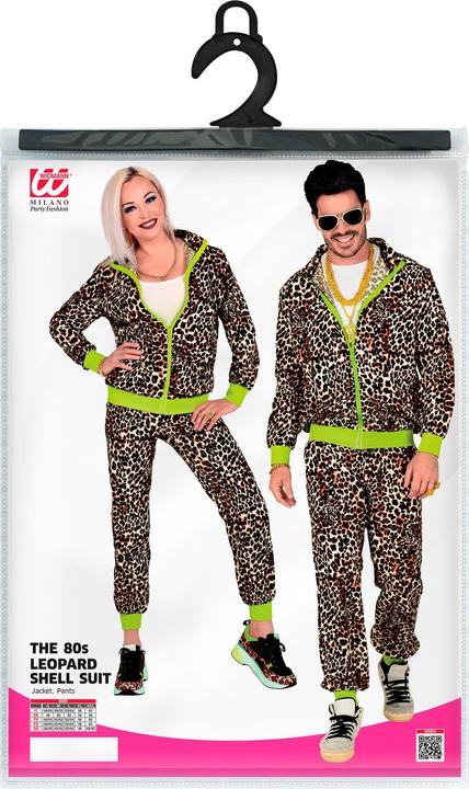 Actual product image Widmann 80er Jahre - Leopard Trainingsanzug (XL)